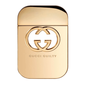 Guilty for her by Gucci is a lady's perfume in the gold bottle